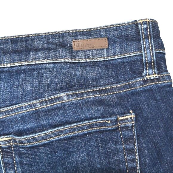 Kut from the Kloth Gidget Fray Denim Shorts 12 Mid Rise Cutoff Stretch Casual - Picture 8 of 8